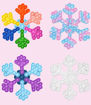 Picture of SNOWFLAKE POPIT PUZZLE